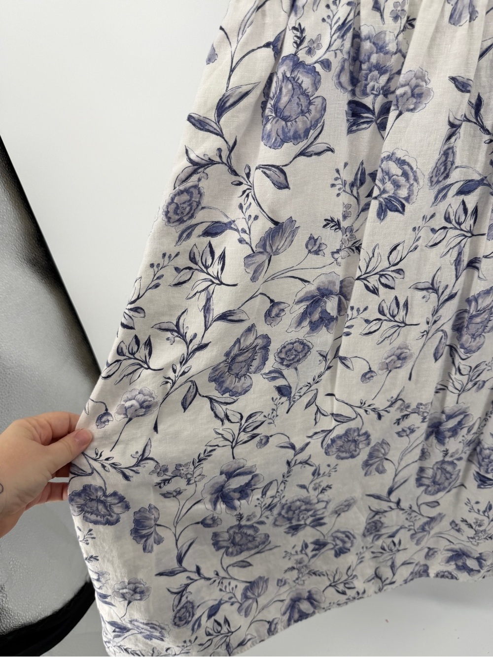 Cynthia Rowley Cottagecore Coquette Linen Floral Button Front Midi Sundress Sz6 - Picture 8 of 12
